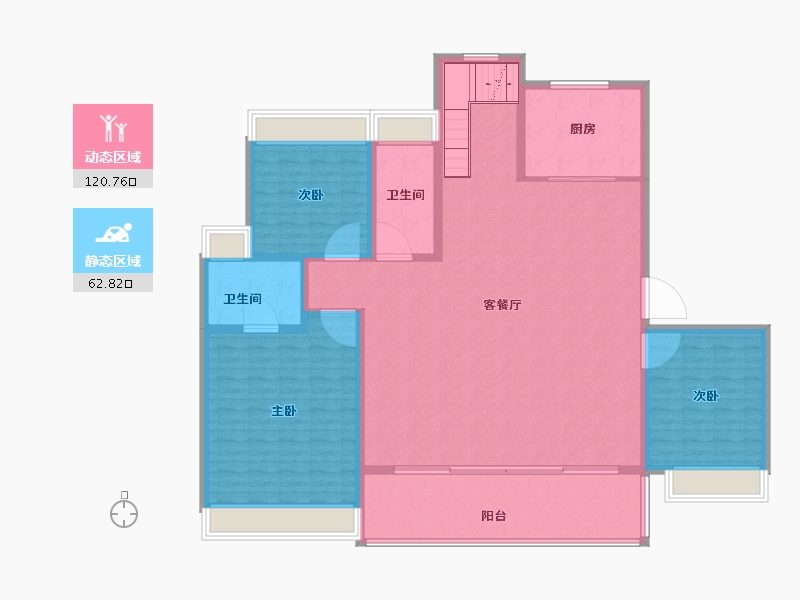 江苏省-苏州市-苏高新禹洲·山云庭​-169.50-户型库-动静分区