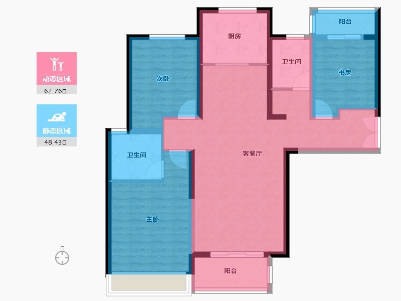 河南省-郑州市-吉地澜花语-99.20-户型库-动静分区