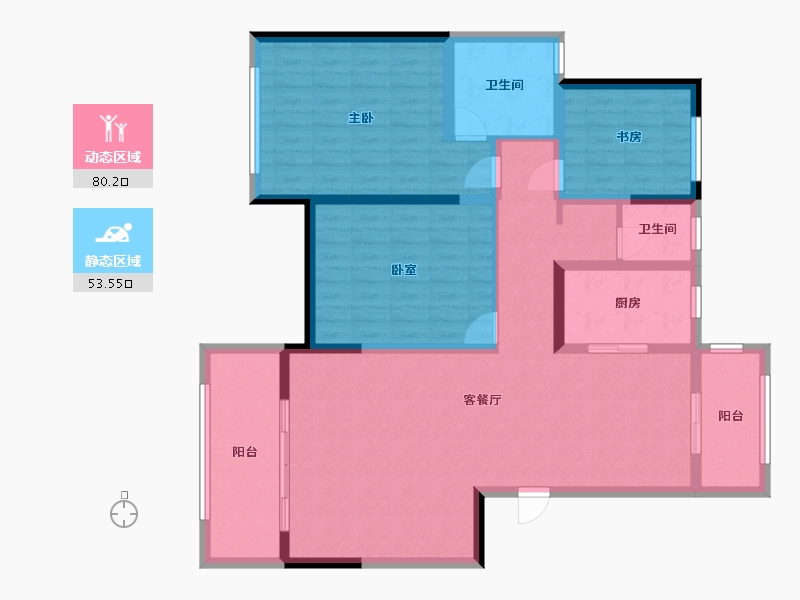 河南省-焦作市-世纪城邦-120.00-户型库-动静分区