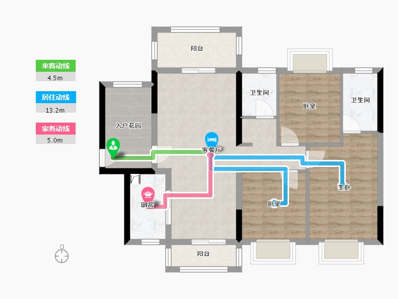 广东省-江门市-越秀滨江·华悦-87.00-户型库-动静线