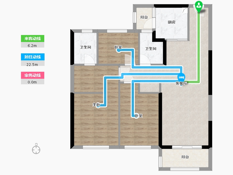 河南省-许昌市-恒大悦龙台-95.00-户型库-动静线