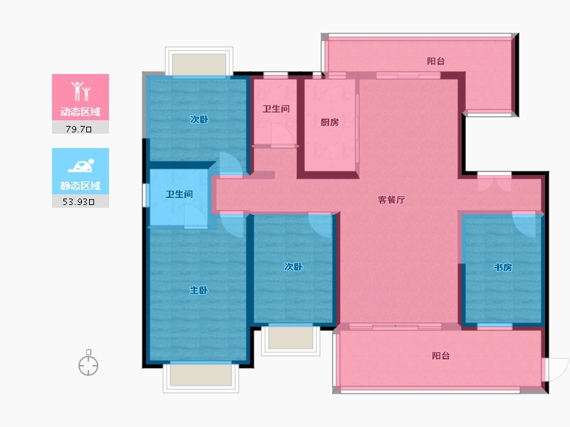 广西壮族自治区-玉林市-欢乐颂-165.02-户型库-动静分区