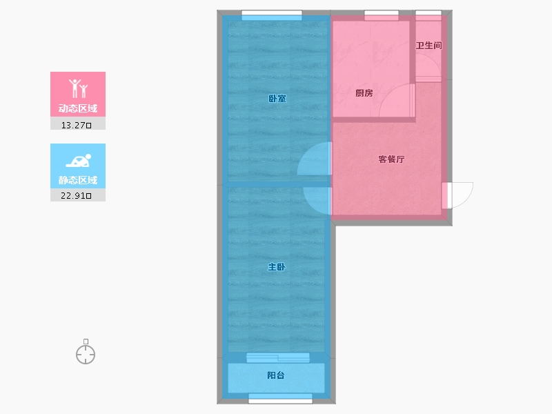 河北省-石家庄市-华柴小区-54.00-户型库-动静分区