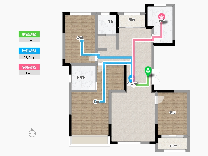 河南省-郑州市-吉地澜花语-112.00-户型库-动静线