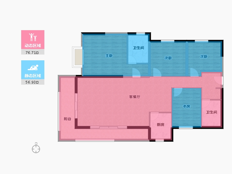 贵州省-贵阳市-绿地国际花都-140.00-户型库-动静分区