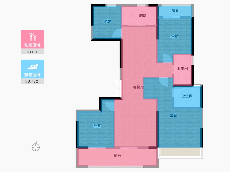 河南省-郑州市-广汇湾 -106.40-户型库-动静分区