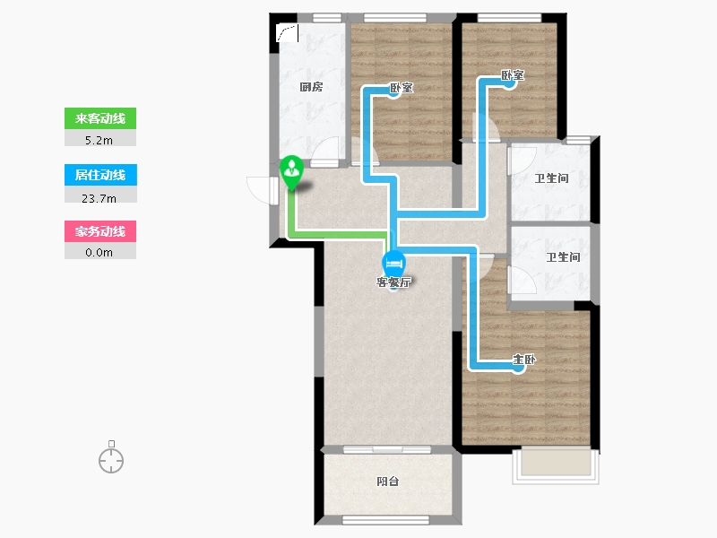 河南省-郑州市-正商生态城-95.99-户型库-动静线