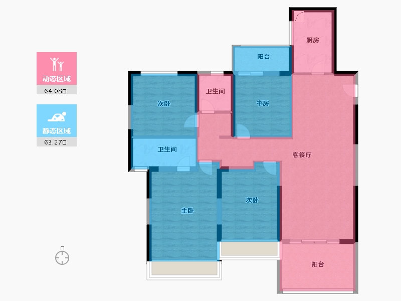 河南省-郑州市-正商生态城-113.99-户型库-动静分区