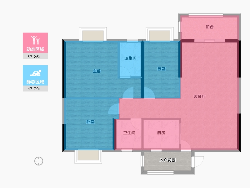 广东省-清远市-云星洲-121.00-户型库-动静分区