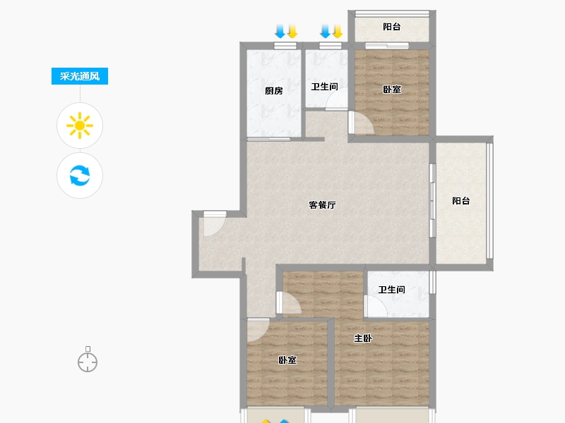 河南省-郑州市-和昌优地-99.20-户型库-采光通风