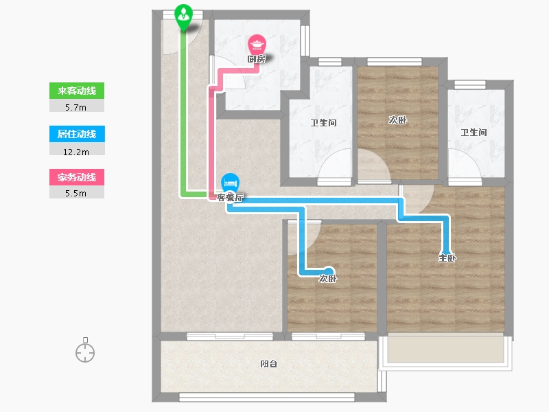 江苏省-苏州市-保利和光山语-80.01-户型库-动静线