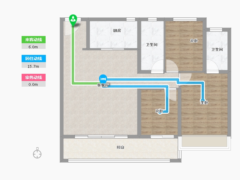 江苏省-苏州市-保利和光山语-98.40-户型库-动静线