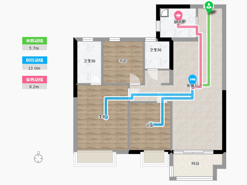 河南省-开封市-中南樾府-80.00-户型库-动静线