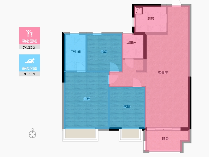 河南省-开封市-中南樾府-80.00-户型库-动静分区