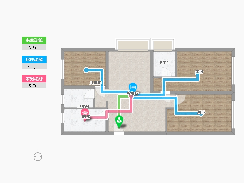 山东省-潍坊市-紫宸公馆-31.74-户型库-动静线