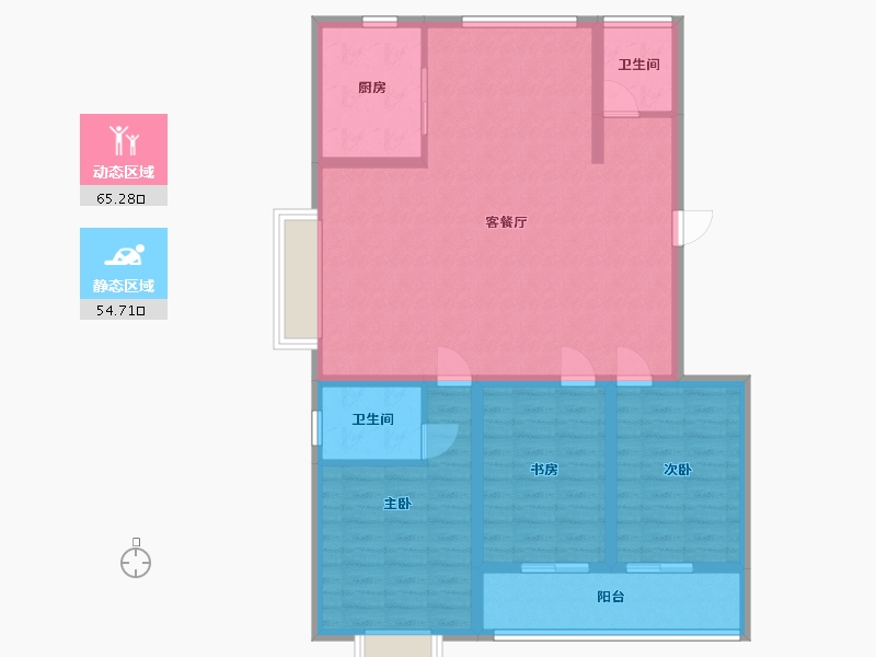 山东省-聊城市-宝龙花园-130.00-户型库-动静分区