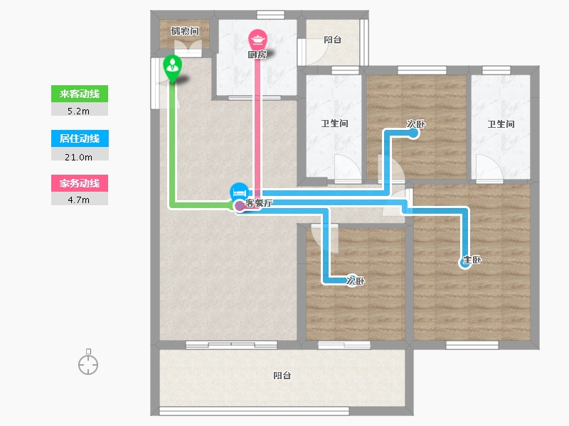 湖北省-十堰市-百强生态城-92.00-户型库-动静线