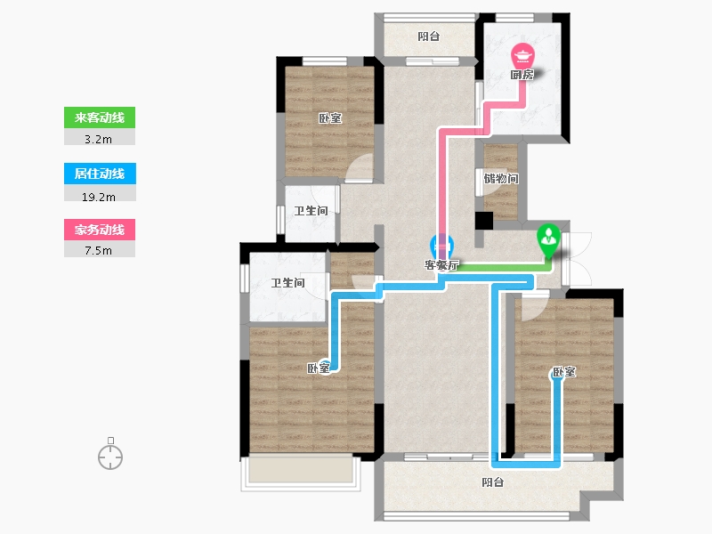 河南省-郑州市-中原华侨城-103.06-户型库-动静线