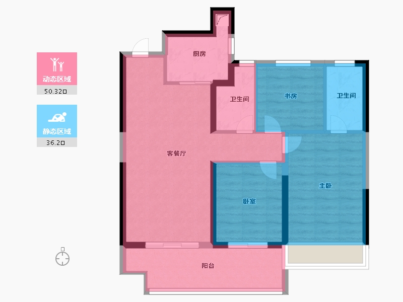 河南省-郑州市-正商生态城-77.00-户型库-动静分区