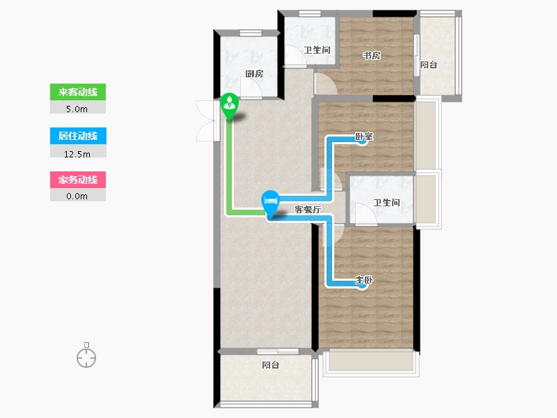 河南省-郑州市-广汇湾 -98.40-户型库-动静线