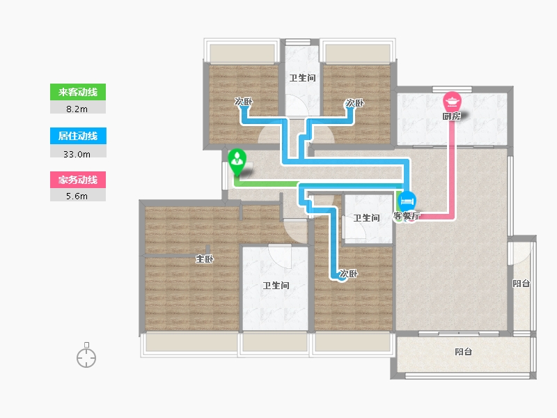 江苏省-苏州市-中海·阅狮山-142.73-户型库-动静线