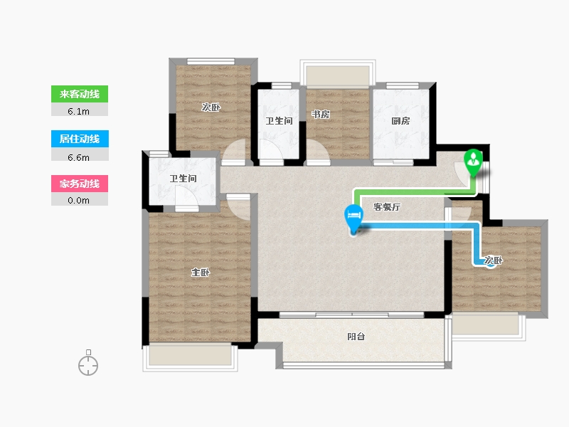 江苏省-苏州市-建发·御璟湾-115.20-户型库-动静线