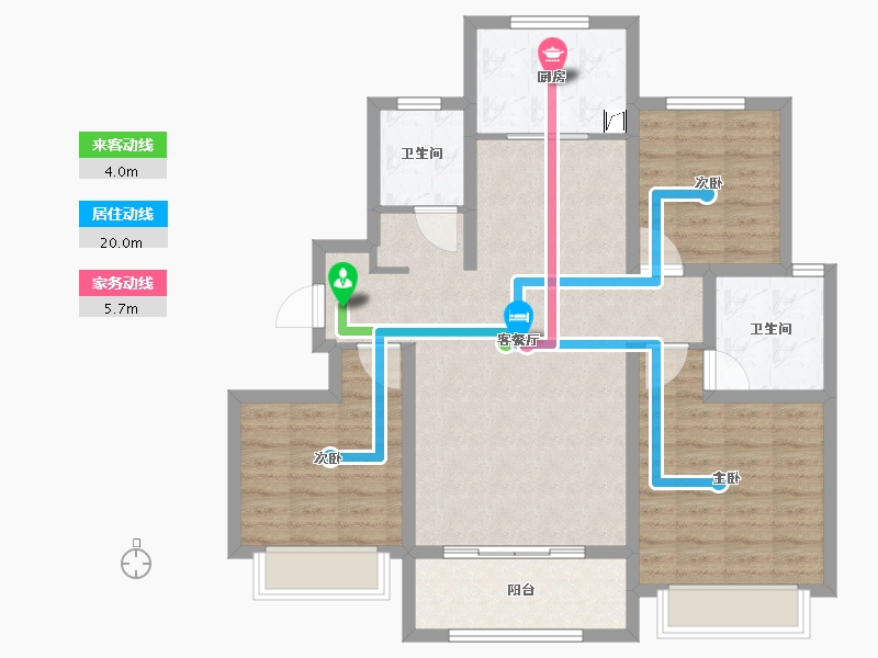 山东省-济南市-海信彩虹谷-94.00-户型库-动静线