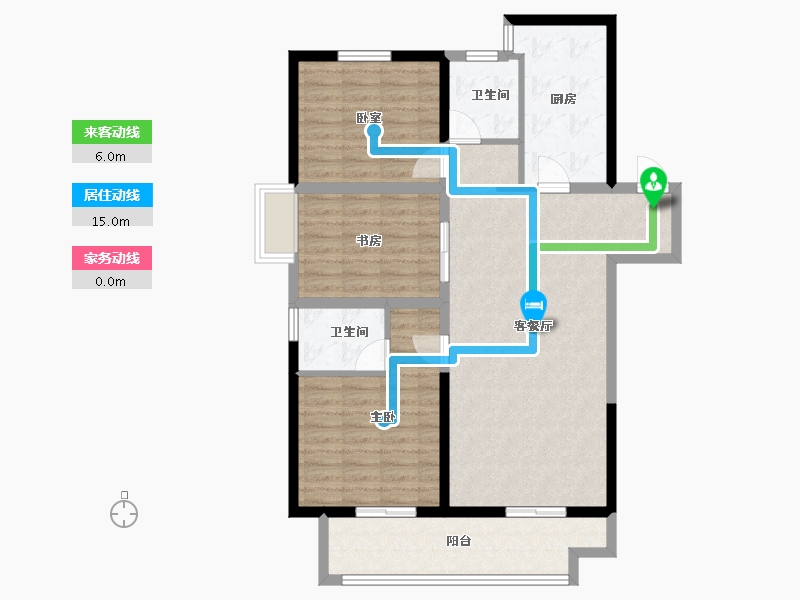 河南省-郑州市-中昂·玉棠府-96.79-户型库-动静线