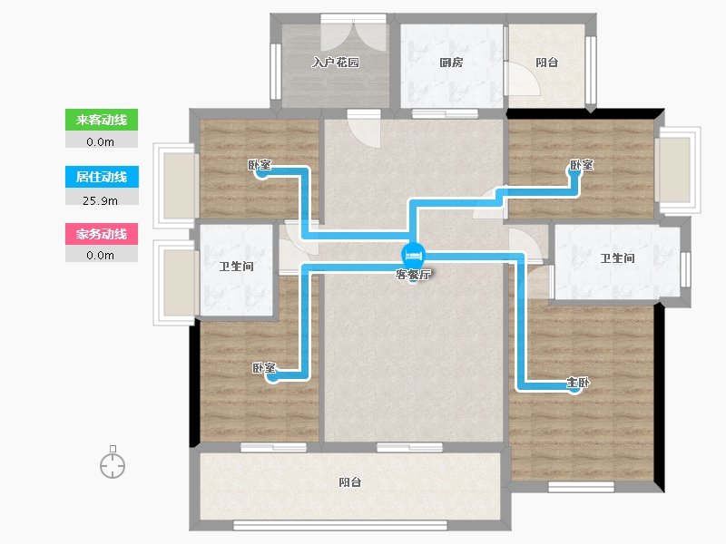 广东省-河源市-鸿运源壹号公馆-110.00-户型库-动静线