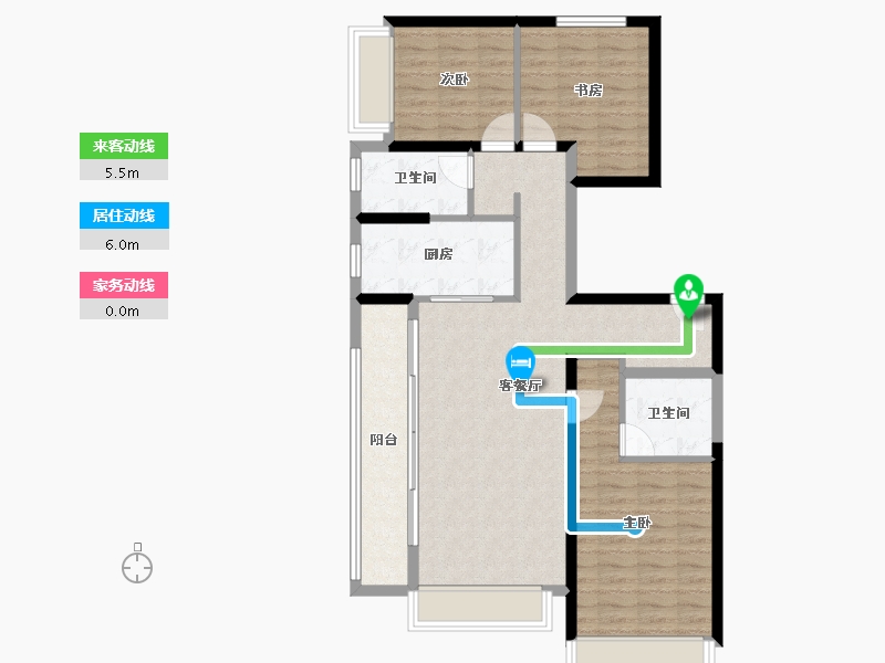 河南省-郑州市-万科翠湾中城​-92.77-户型库-动静线