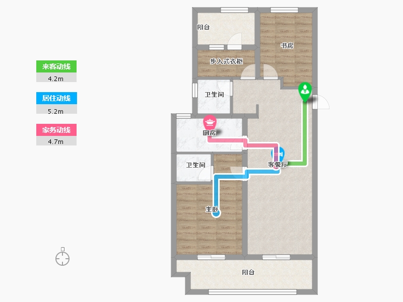 河南省-郑州市-朗悦公园府-78.39-户型库-动静线