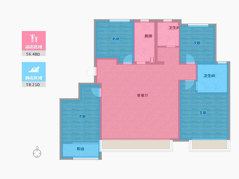 山东省-济南市-烯谷国际中心-103.00-户型库-动静分区