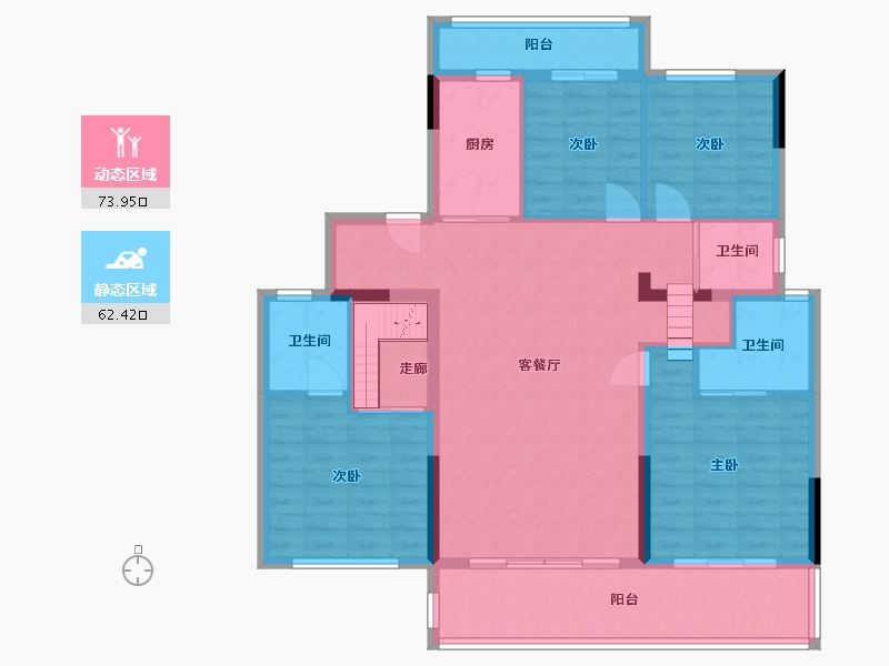 河南省-周口市-碧桂园-108.00-户型库-动静分区