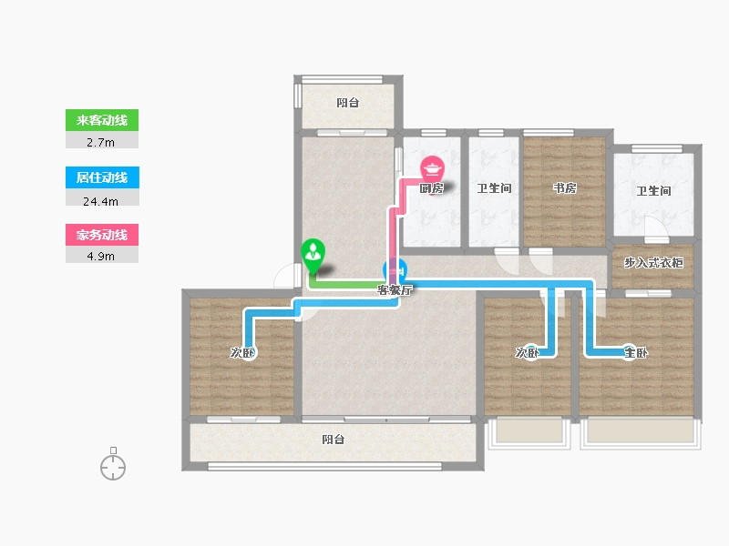 山东省-德州市-百合新城-183.00-户型库-动静线