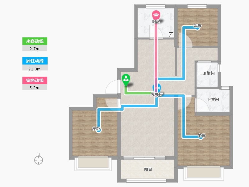 山东省-济南市-海信彩虹谷-94.01-户型库-动静线