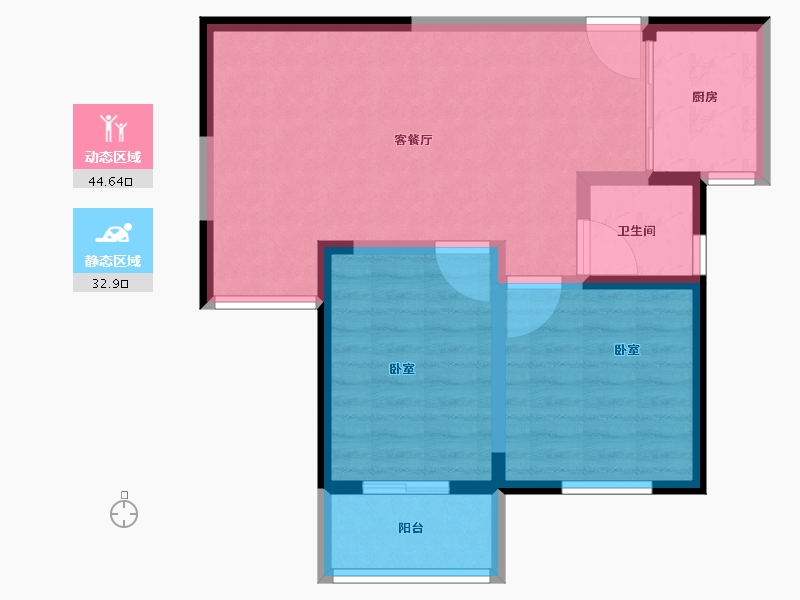 河南省-郑州市-宏光揽境-69.61-户型库-动静分区