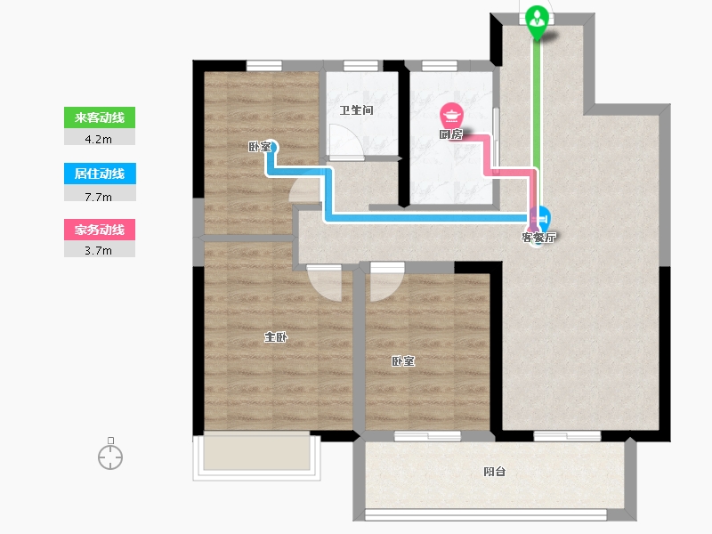 河南省-郑州市-中昂·玉棠府-80.00-户型库-动静线