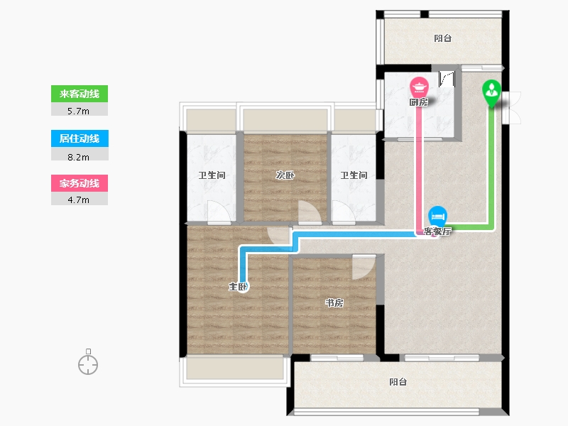 贵州省-黔南布依族苗族自治州-融晟华府-117.00-户型库-动静线