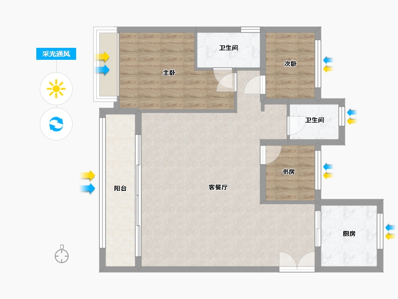 河北省-保定市-中房国府-100.00-户型库-采光通风