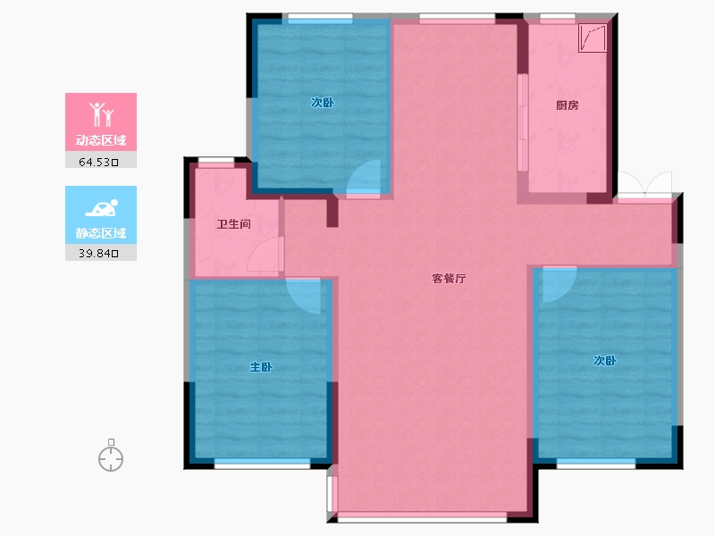 吉林省-吉林市-金亿府-112.00-户型库-动静分区