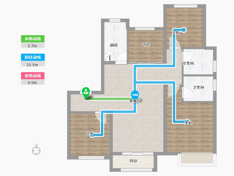 山东省-济南市-烯谷国际中心-94.00-户型库-动静线