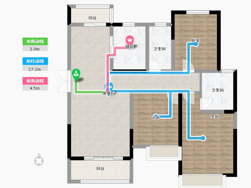 河南省-郑州市-泰宏建业国际城​-108.00-户型库-动静线