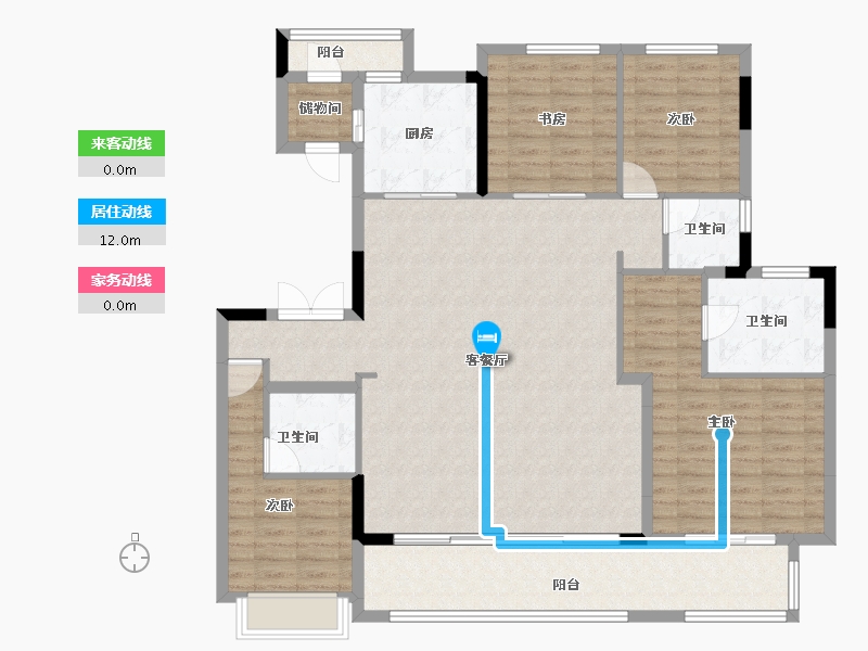 福建省-福州市-世茂帝封江-137.40-户型库-动静线