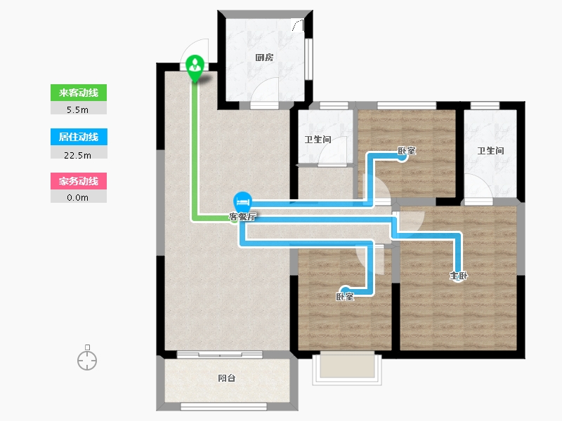 山东省-济南市-山钢锦悦华府-94.00-户型库-动静线