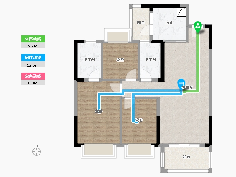 四川省-成都市-大都保峰玖著-116.74-户型库-动静线