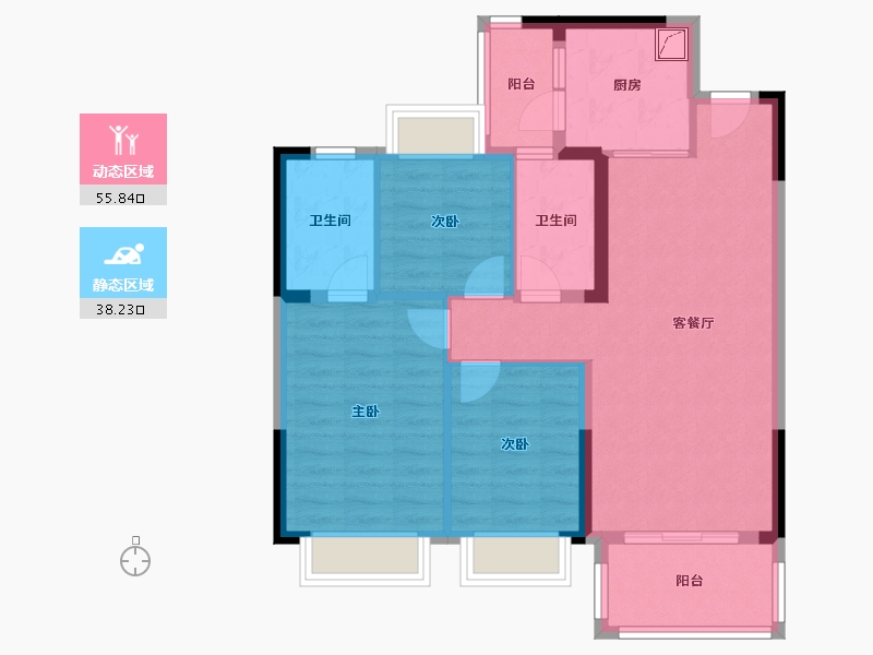 四川省-成都市-大都保峰玖著-116.74-户型库-动静分区