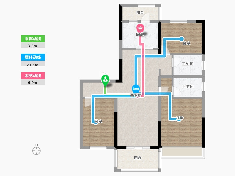 河南省-郑州市-上街碧桂园​-100.01-户型库-动静线