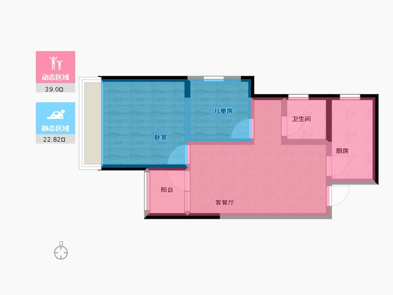 河南省-郑州市-泰宏建业国际城​-54.20-户型库-动静分区