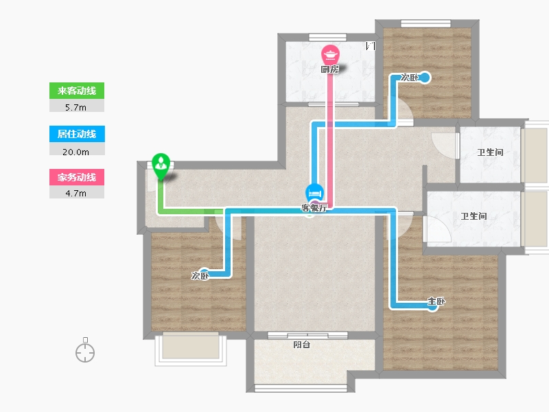 山东省-济南市-海信翰墨府​-92.00-户型库-动静线