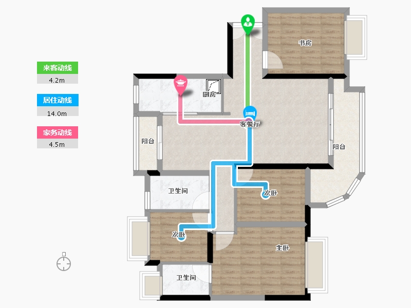 广东省-珠海市-双瑞藏珑湾-100.00-户型库-动静线